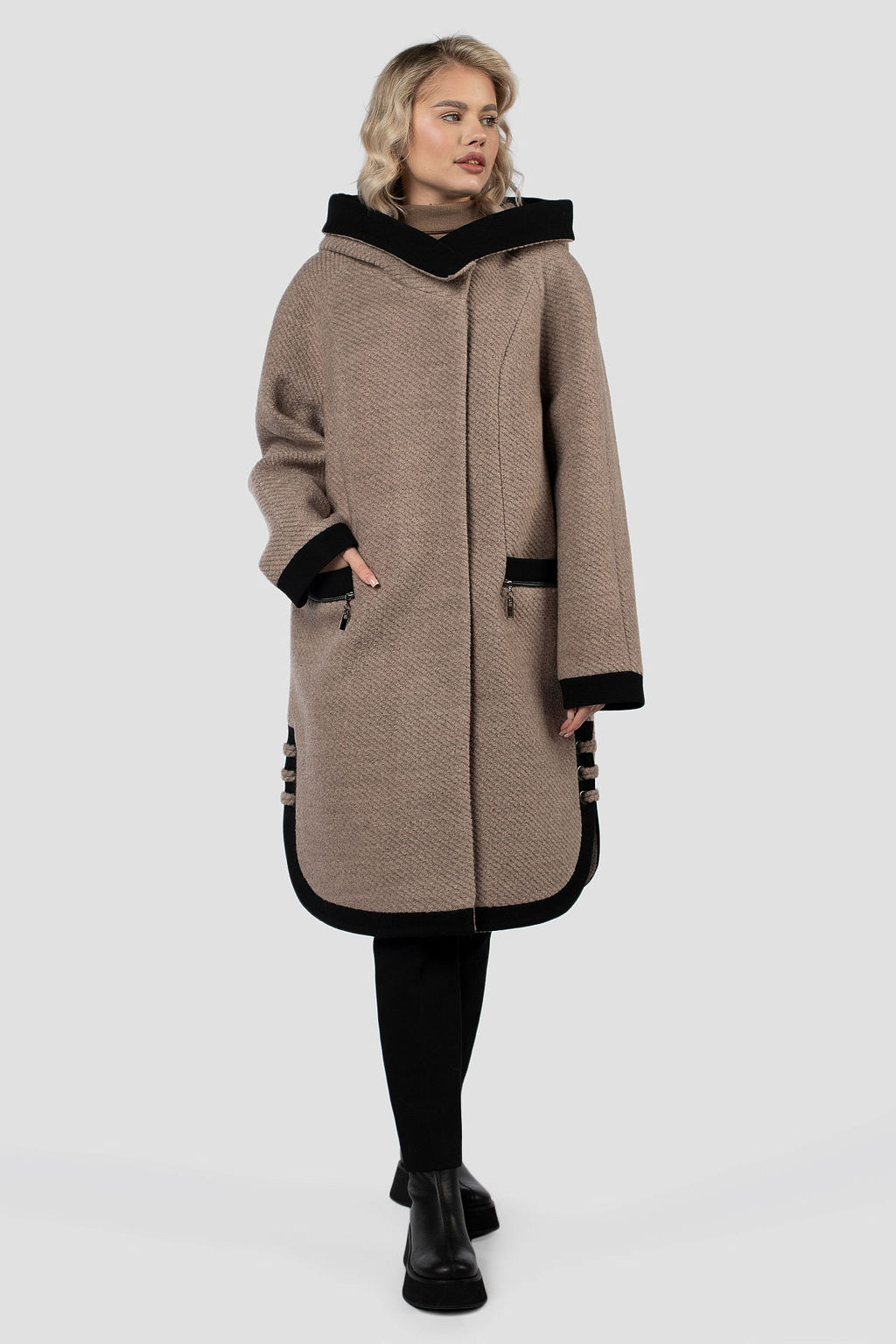 01-11955 Пальто женское демисезонное - El podio фото 2