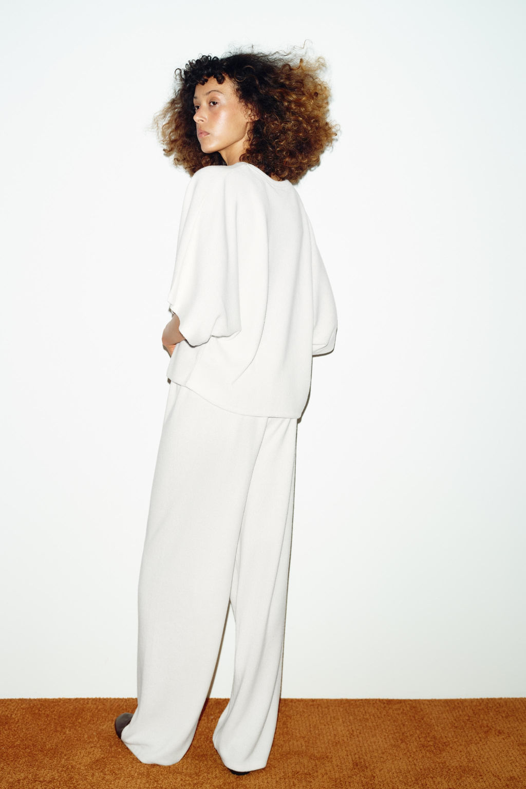 PANTAL?N R?STICO WIDE LEG / Crudo