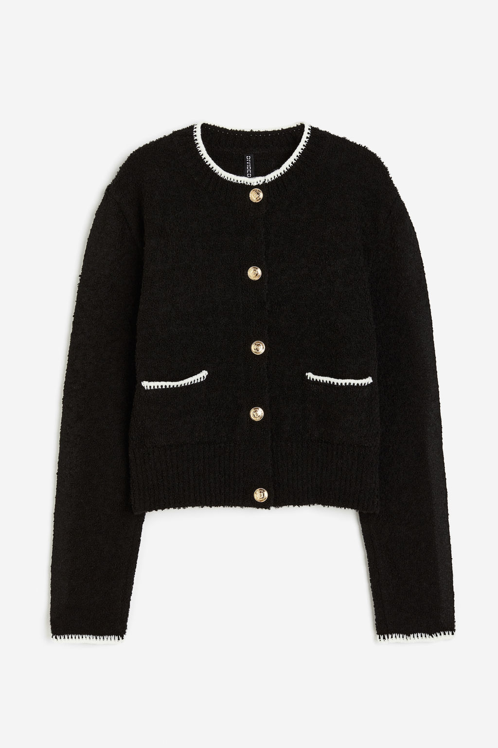 Cardigan en punto texturizado con festones - H&m фото 7