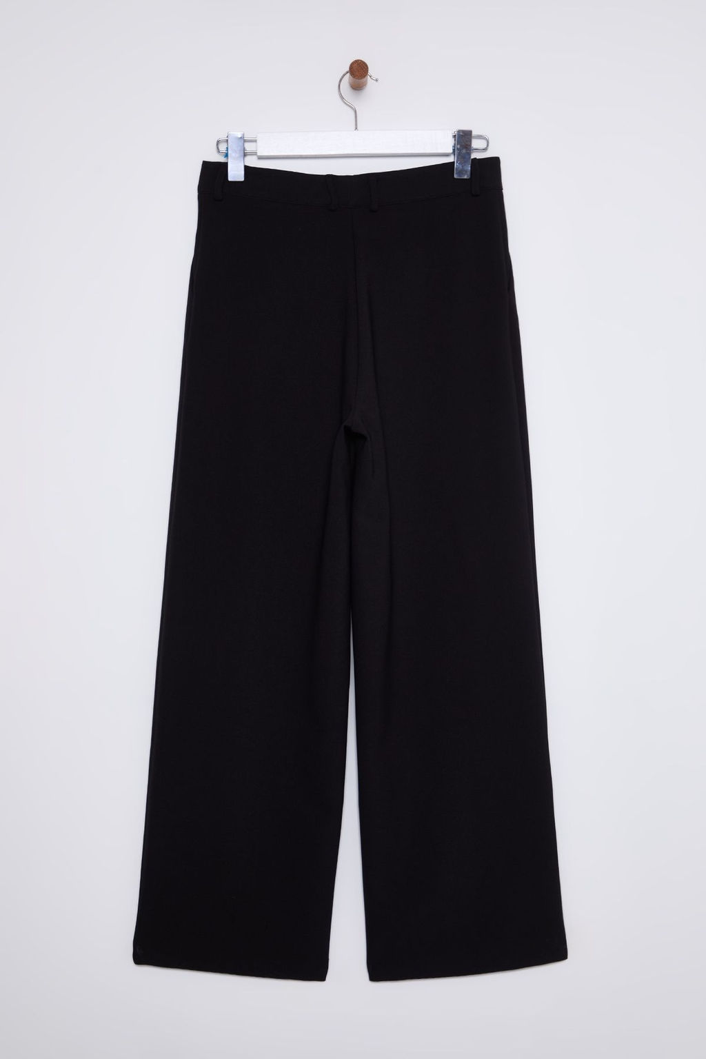 TRENDYOLMILLA Siyah Dusuk Bel Wide Leg/Genis Paca Dokuma Pantolon TWOSS25PL00025 фото 10