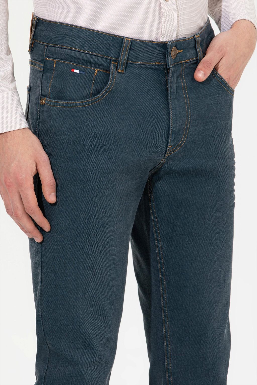 Мужские зеленые джинсовые брюки - U.s. polo assn фото 6