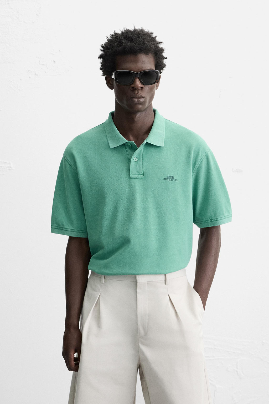 WASHED PIQU_ POLO SHIRT - Zara фото 2