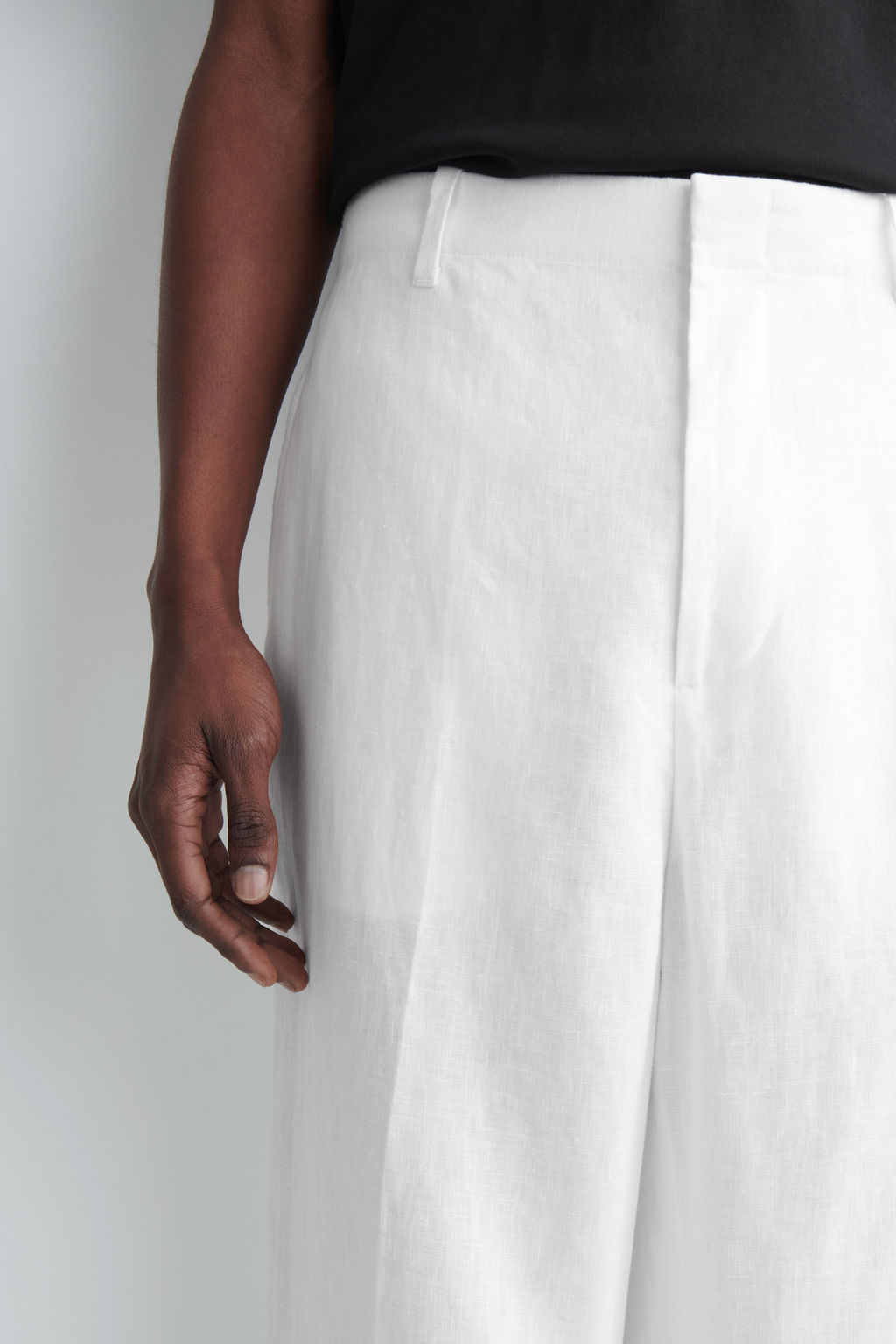PANTAL?N DE LINO RELAXED FIT STRAIGHT LEG - H&m фото 9