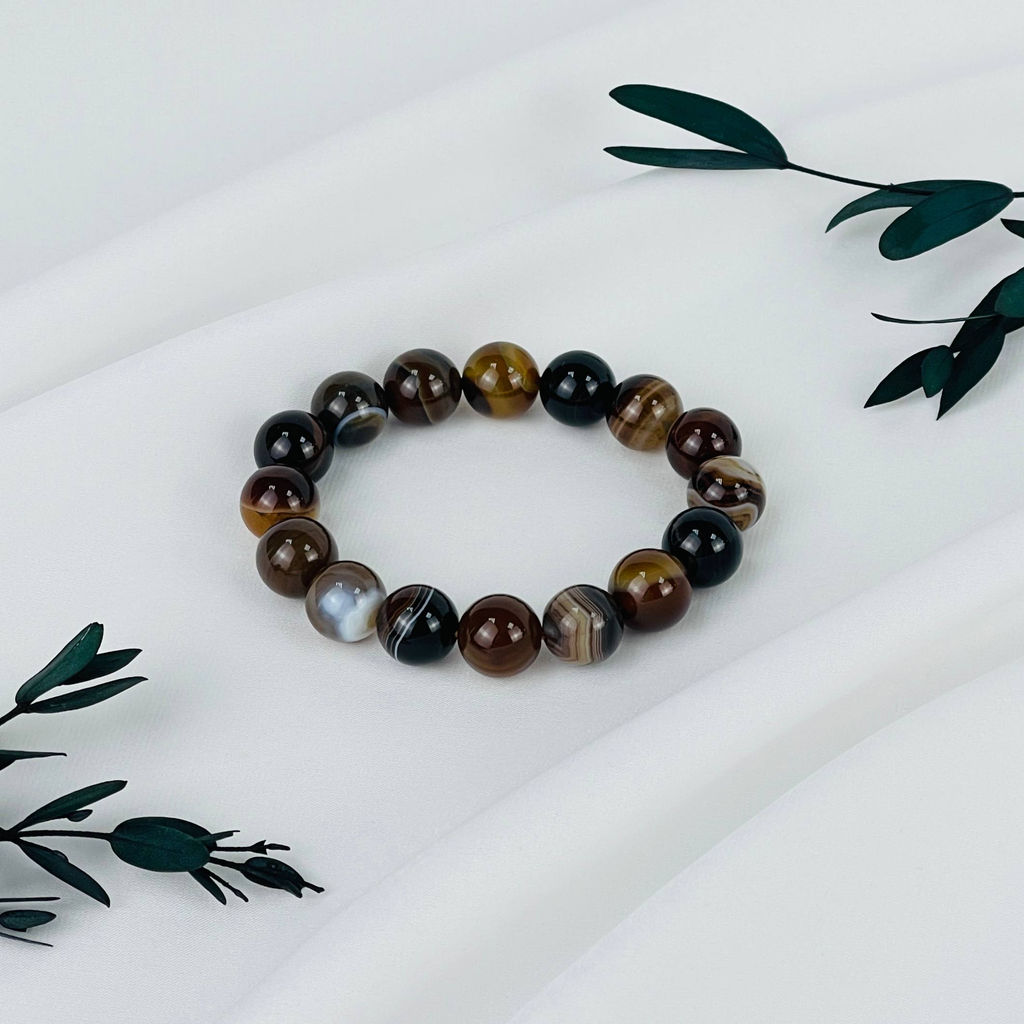 Браслет из кофейного Агата - Радуга самоцветов фото 2