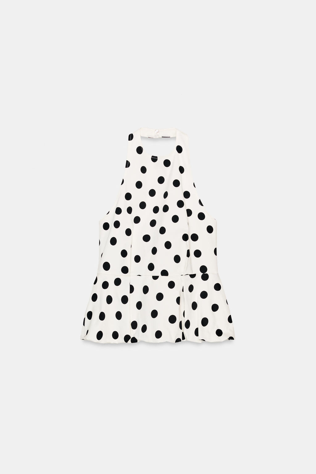 TOP GLOBO LUNARES / Crudo / Negro - Zara фото 5