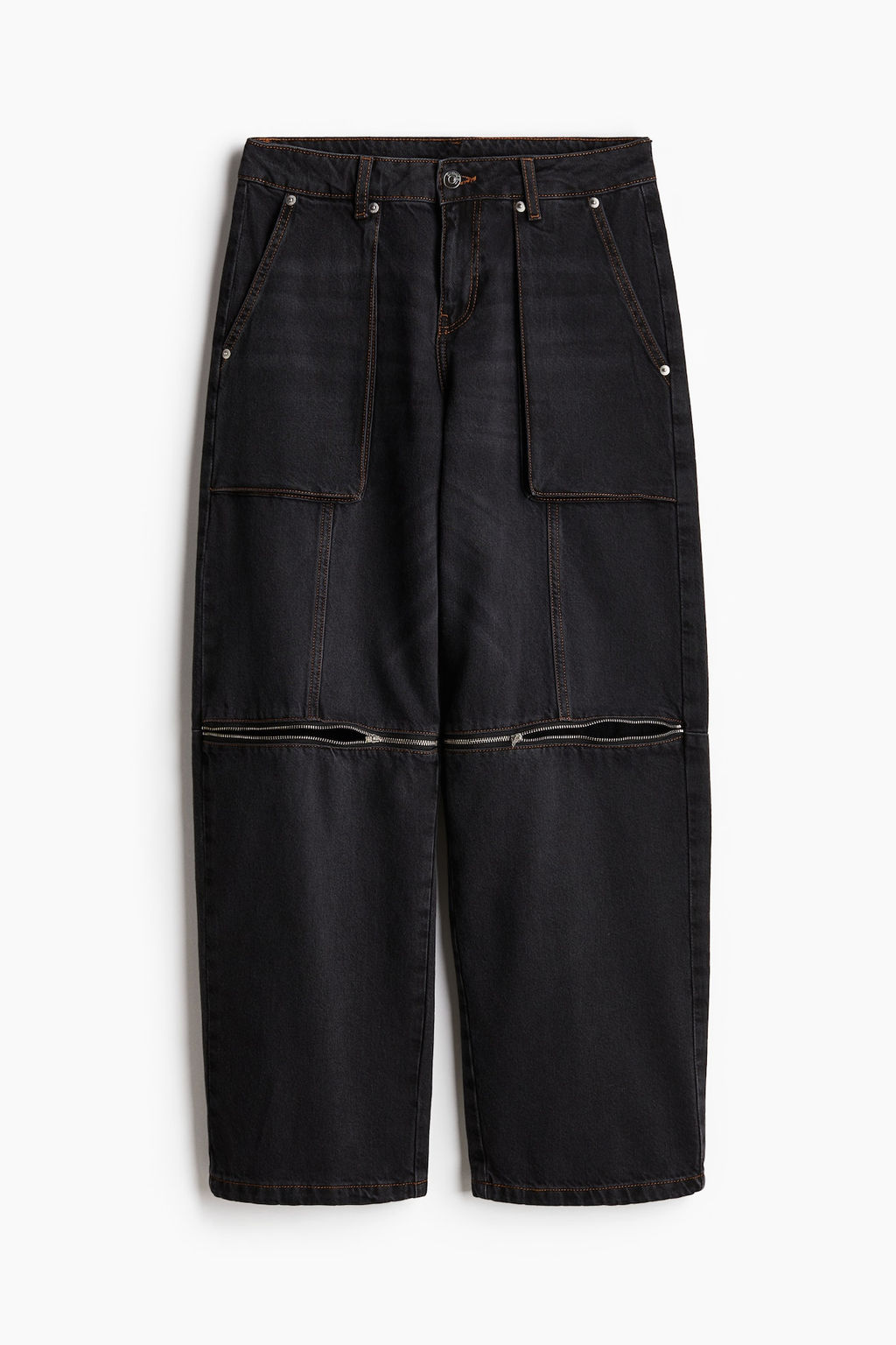 Barrel Low Cargo Jeans - H&m фото 6