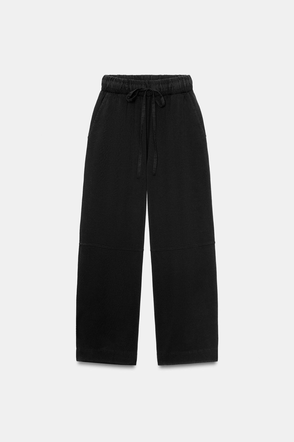 PANTAL?N HEAVY COTTON WIDE LEG / Negro - Zara фото 4