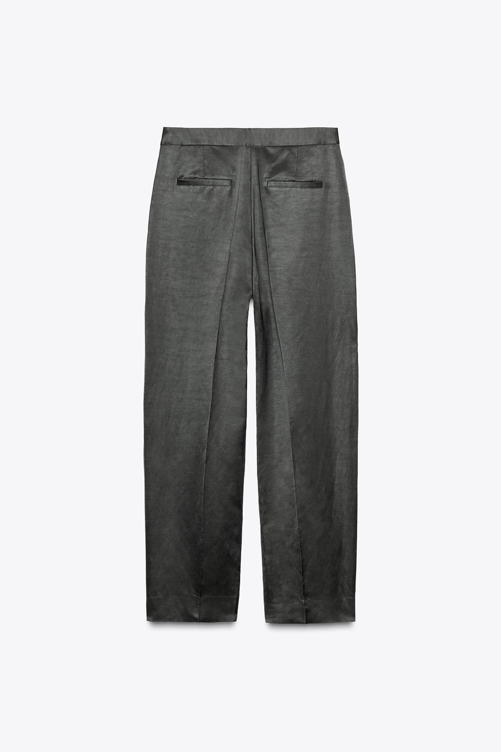 SATIN LINEN BLEND TROUSERS ZW COLLECTION - Zara фото 6