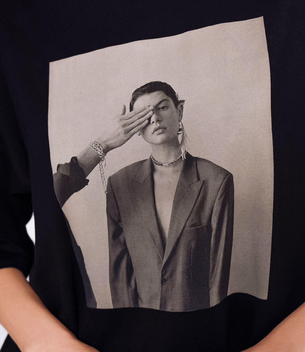 Футболка #КТ909 (7), чёрный - Dommod фото 5