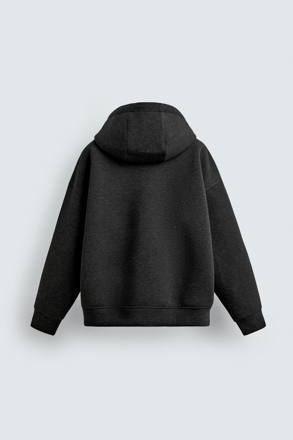SUDADERA T?CNICA RELAXED FIT CAPUCHA / Gris oscuro - Zara фото 8