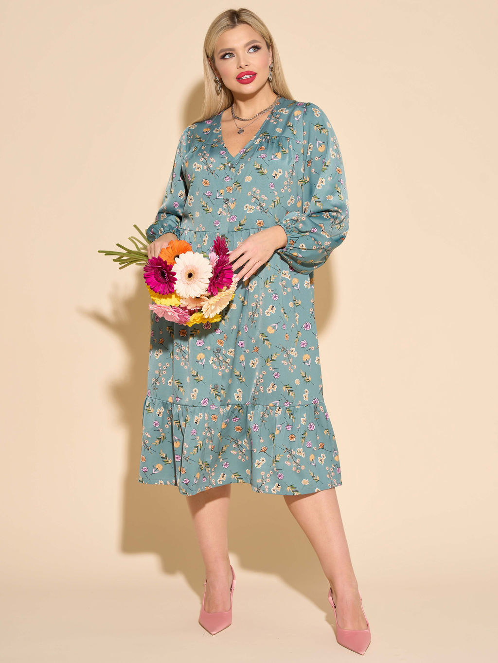 Платье 0296-1п чёрный - Dora фото 15