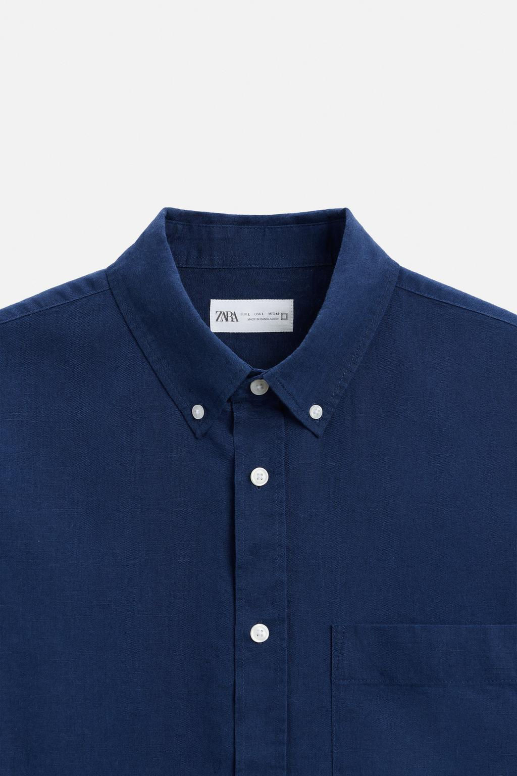COTTON - LINEN SHIRT - Zara фото 19