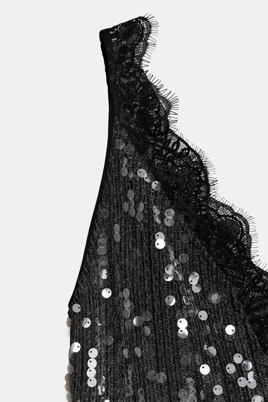 ZW COLLECTION LACE SEQUIN TOP - Zara фото 6
