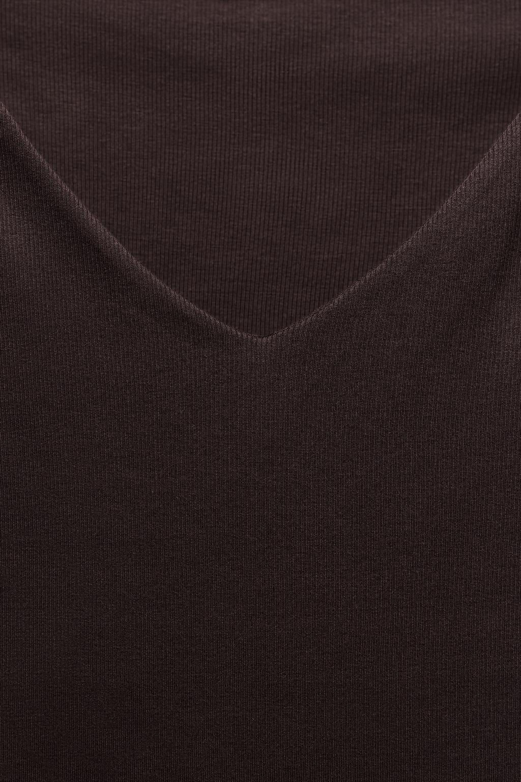 RIBBED LONG SLEEVE T-SHIRT - Zara фото 18