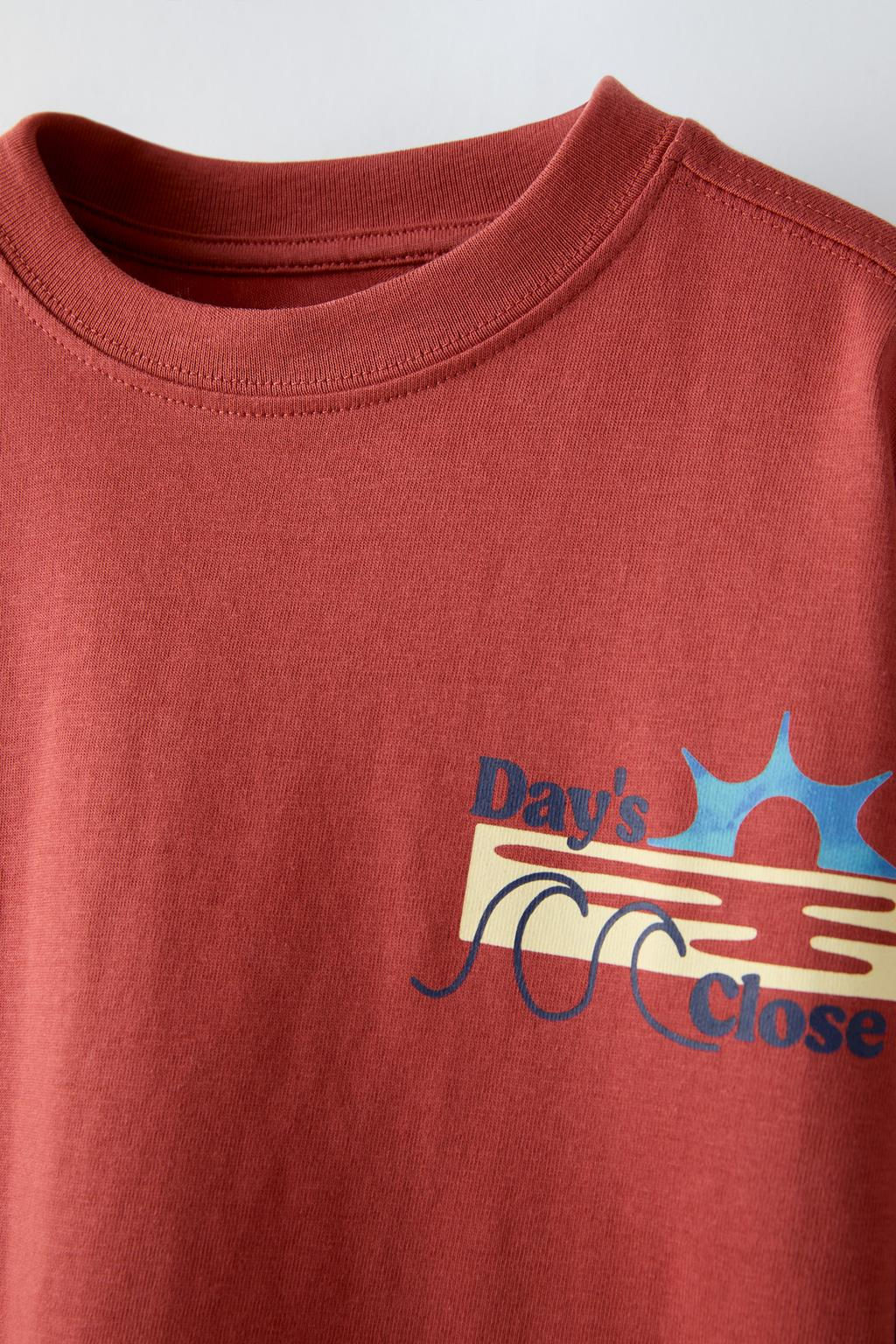 SLOGAN PRINT T-SHIRT - Zara фото 5