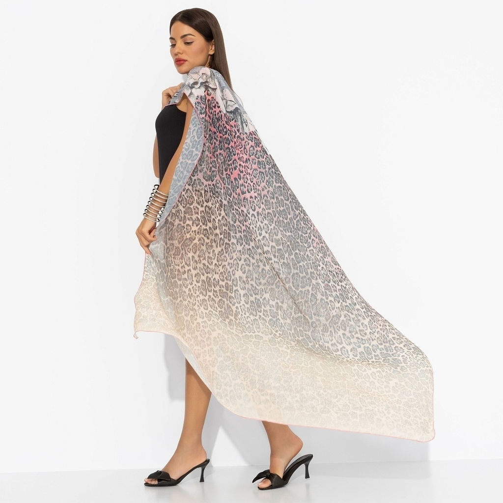 Парео из полупрозрачной ткани Навстречу приключениям (gray) - Charutti фото 6