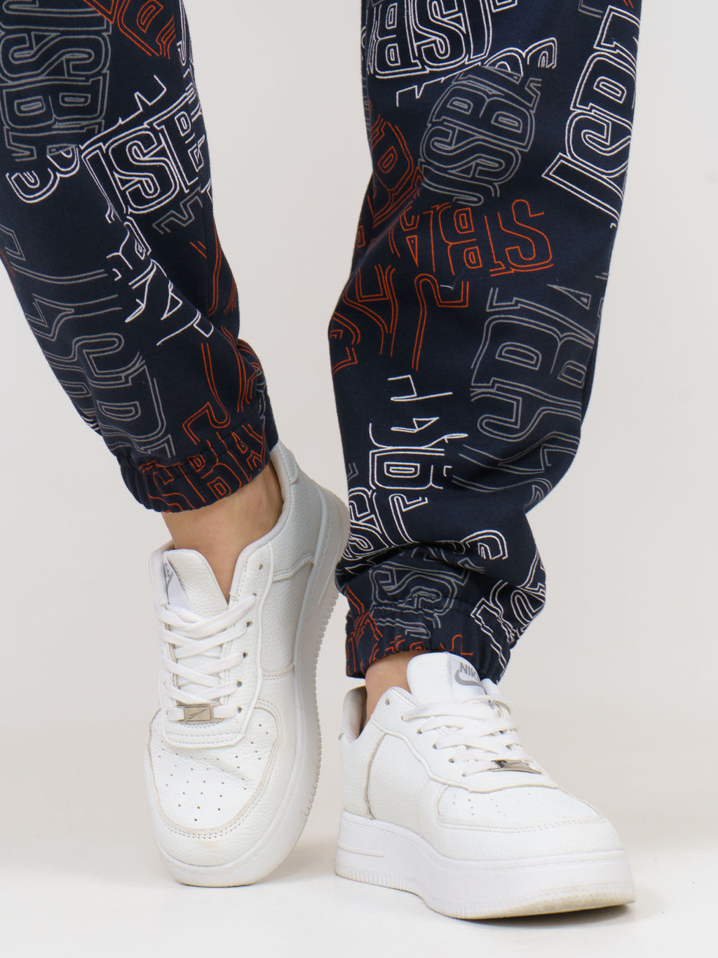 905 Брюки "Темно-синий/коралл"