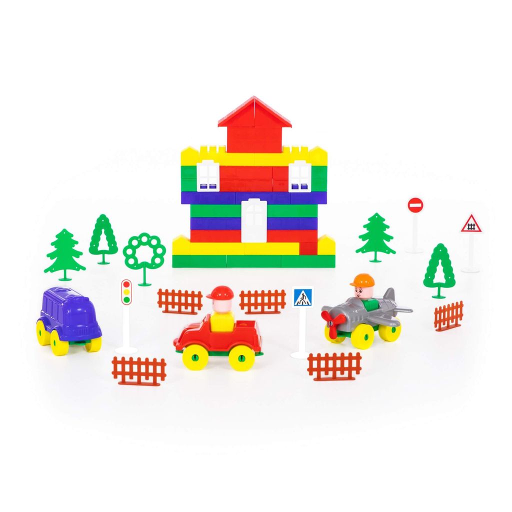 Конструктор Строитель (178 элементов) (в пакете) - Полесье фото 3