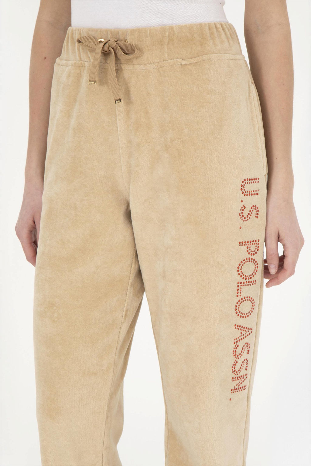 Женские спортивные штаны песочного цвета - U.s. polo assn фото 5