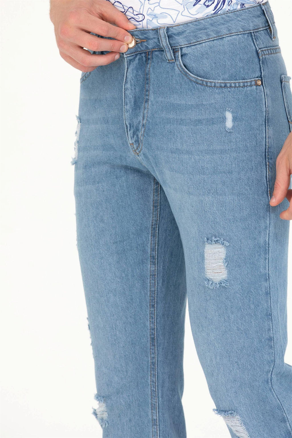 U. S. Polo Assn Мужские голубые джинсы Неожиданная скидка в корзине - U.s. polo assn фото 6