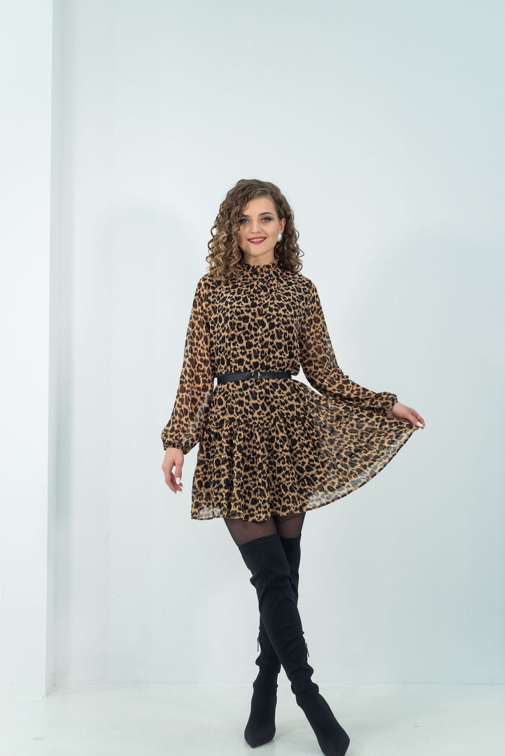 Платье Дэнис (леопардовый)* - Nadi bordo фото 10