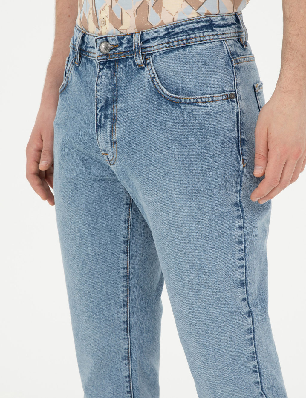 A__k Mavi Tapered Fit Jean Pantolon