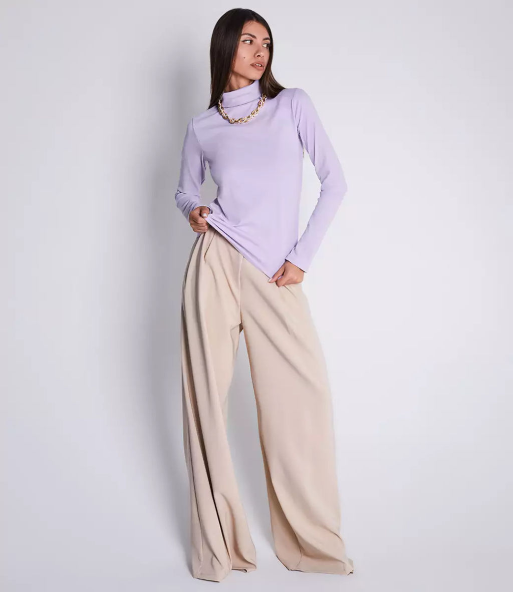 Водолазка #КТ6021, лавандовый