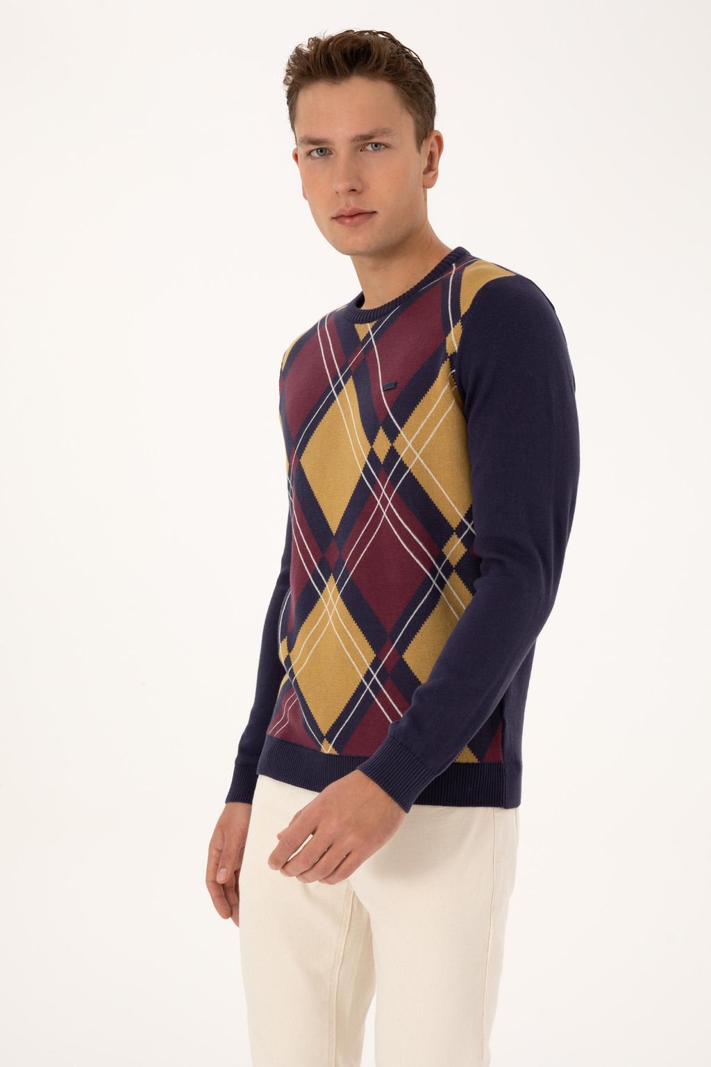 Erkek Regular Fit Bisiklet Yaka M_rd_m Kazak