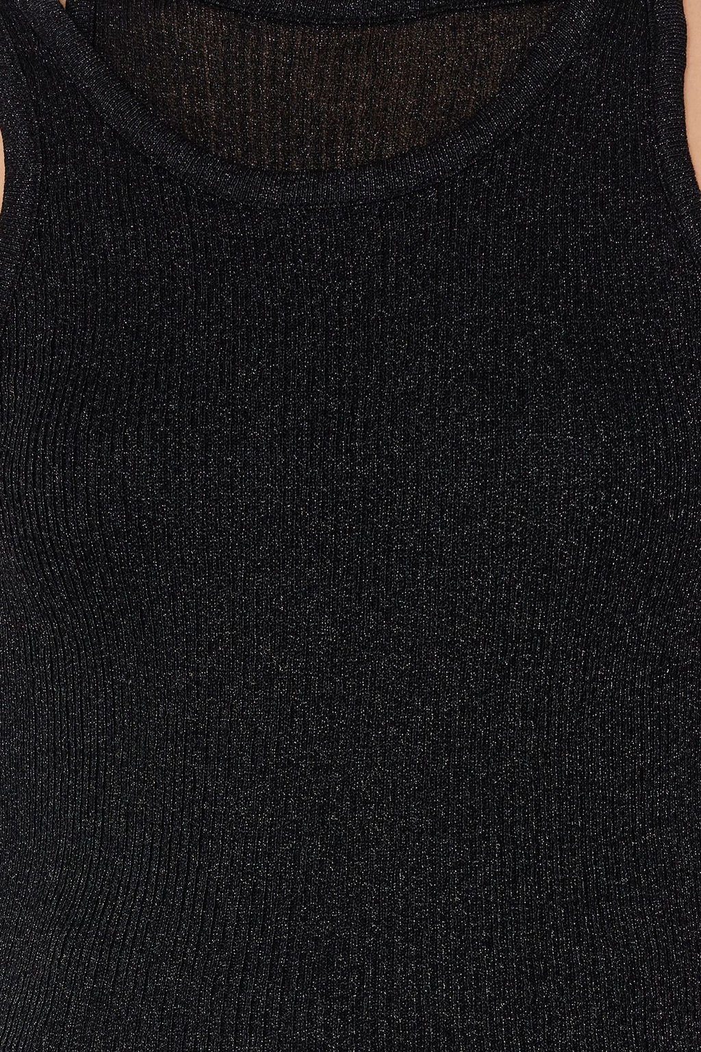 Siyah Triko Ince Bluz TWOSS24BZ00558 - Trendyolmilla фото 3