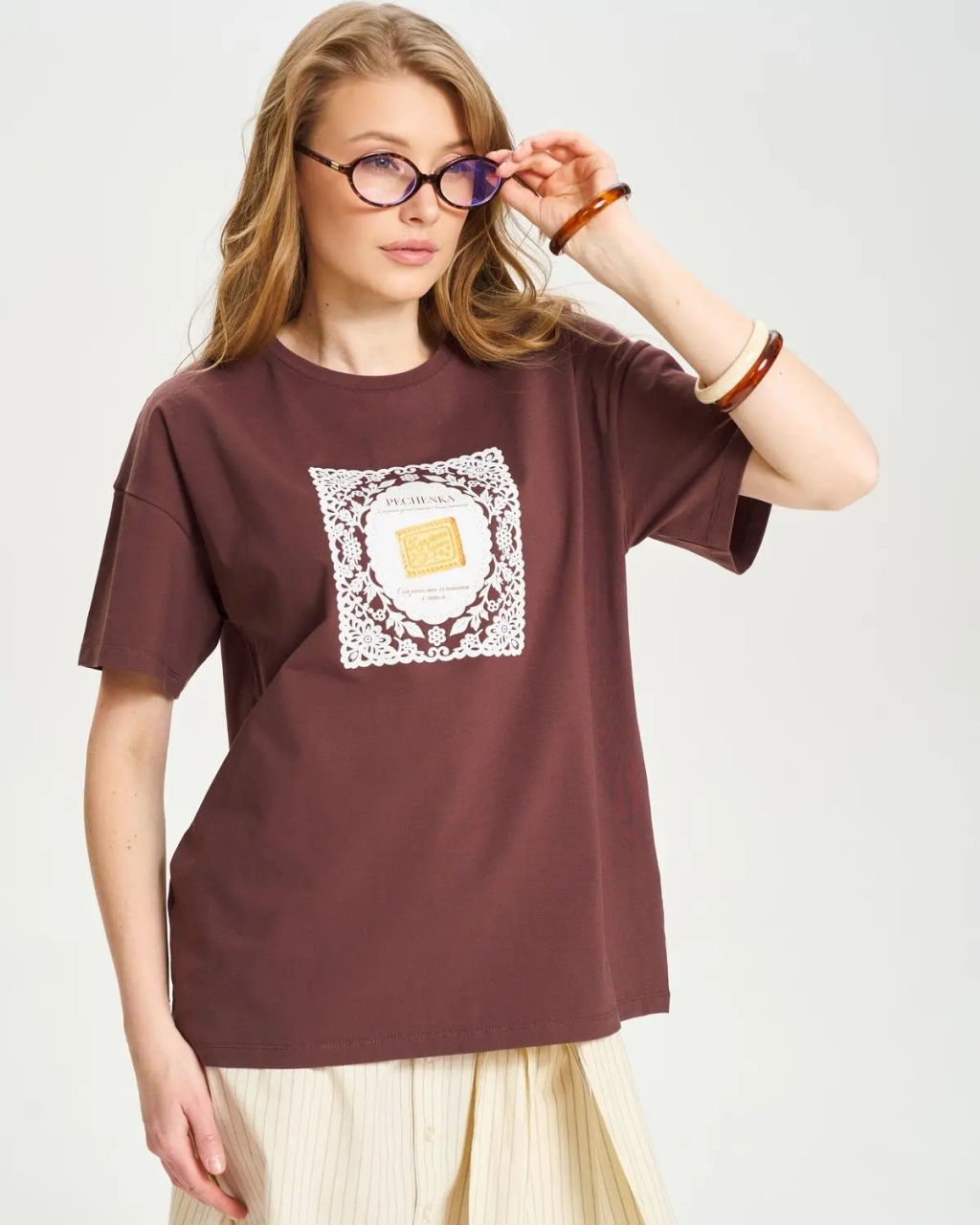 Футболка «PECHENKA» 95% хлопок, 5% лайкра - Sahar art lab фото 4