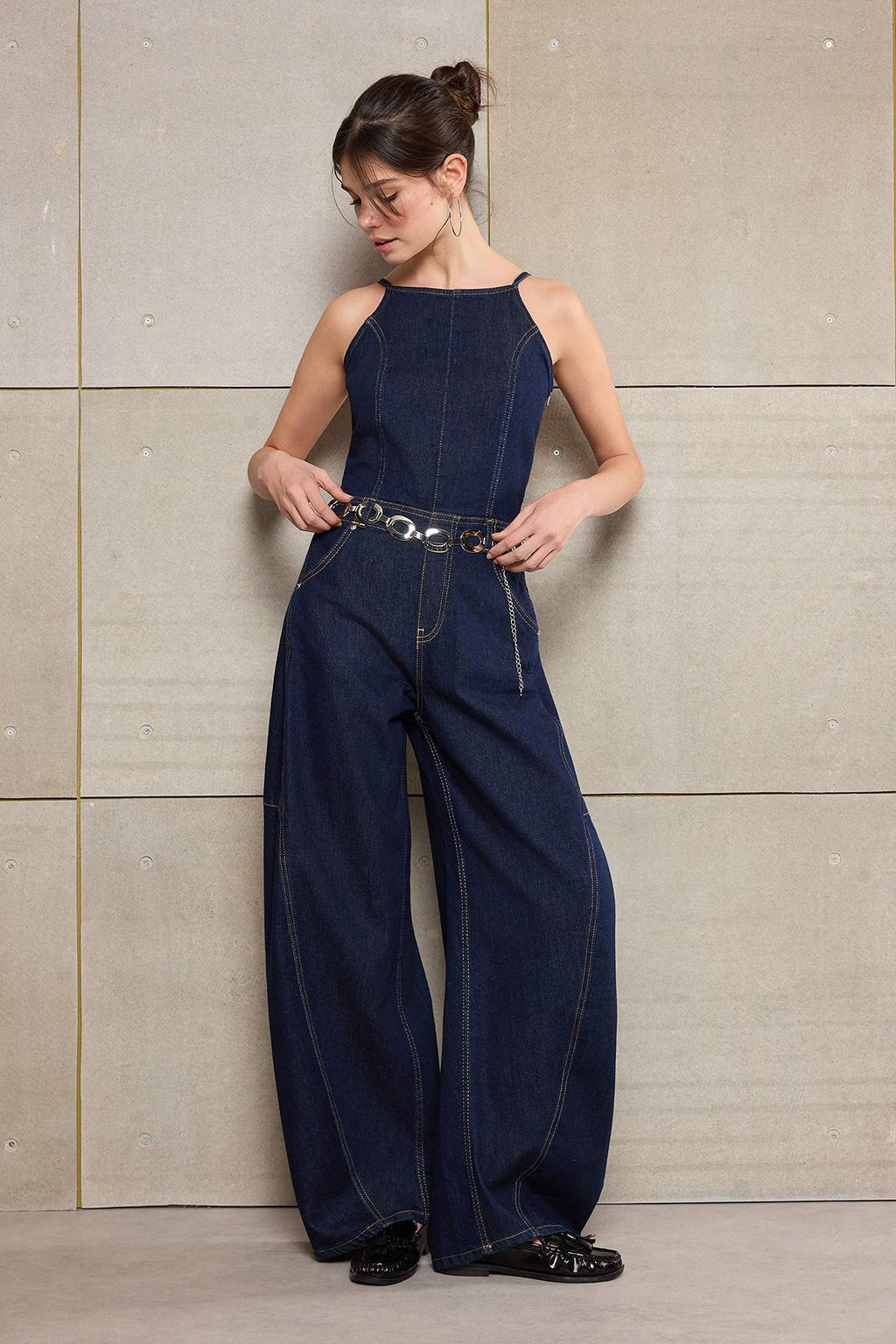 Mavi Ask?l? Az Esnek Baggy Fit Denim Tulum TWOSS26TU00001 - Trendyolmilla фото 4