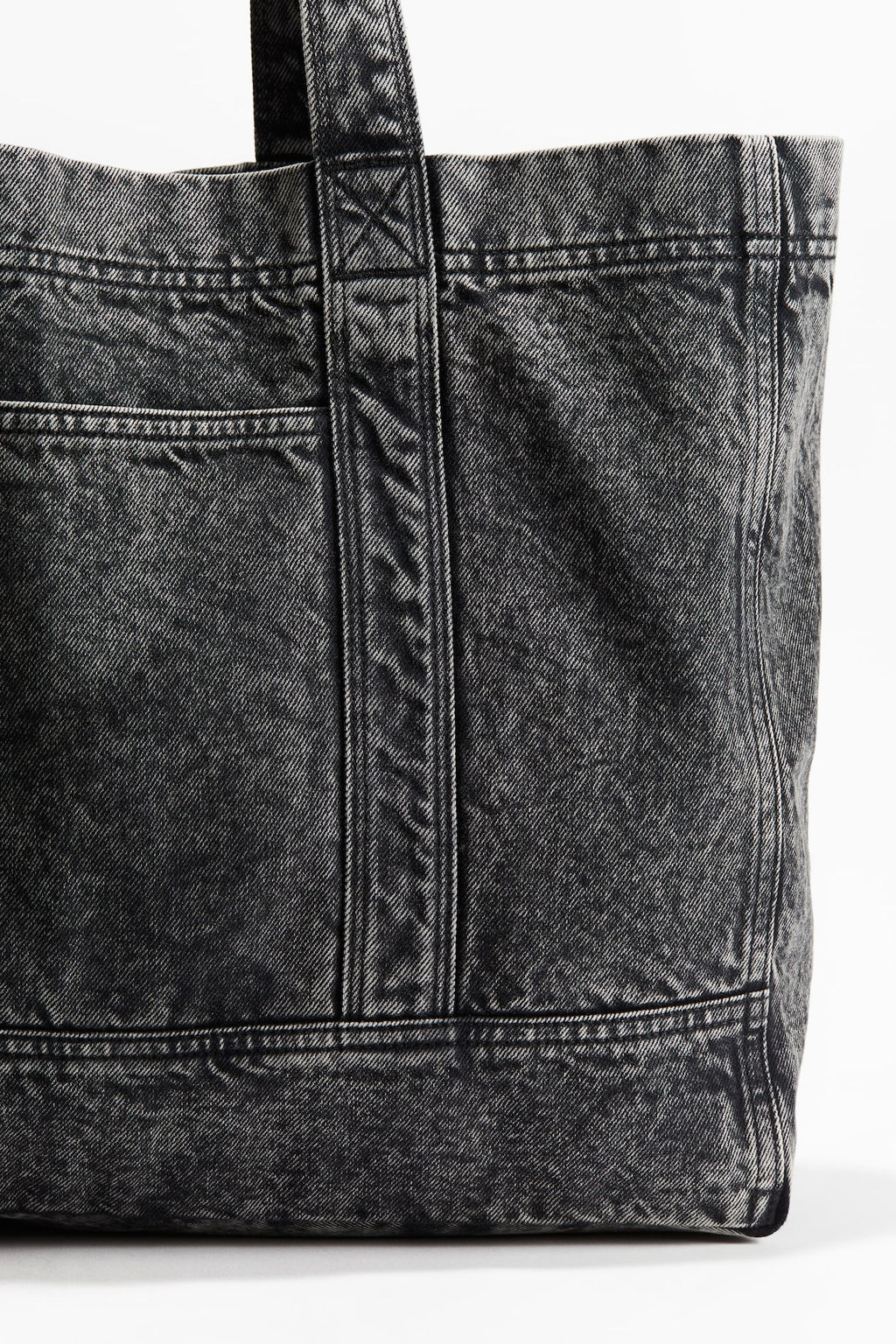 Bolsa shopper en denim efecto lavado - H&m фото 2