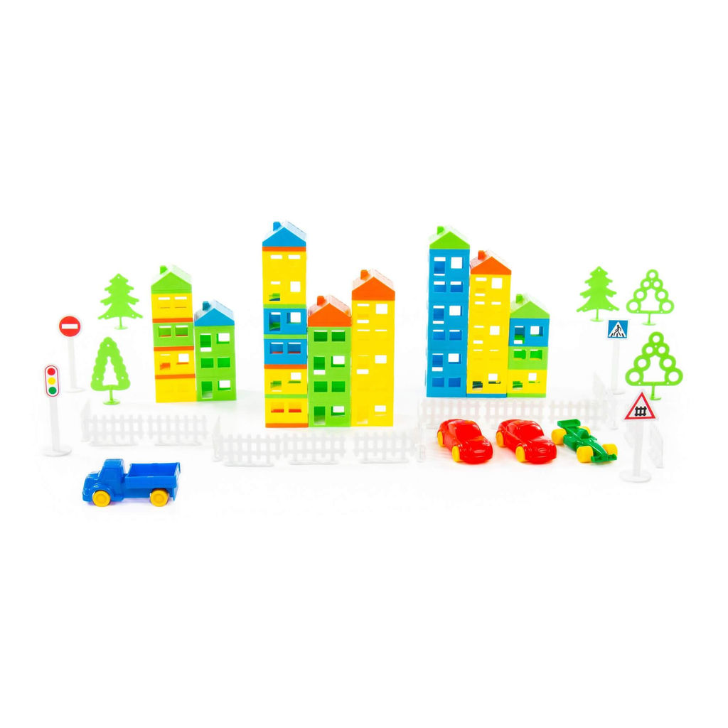 Конструктор Построй свой город (146 элементов) (в пакете) - Полесье фото 6