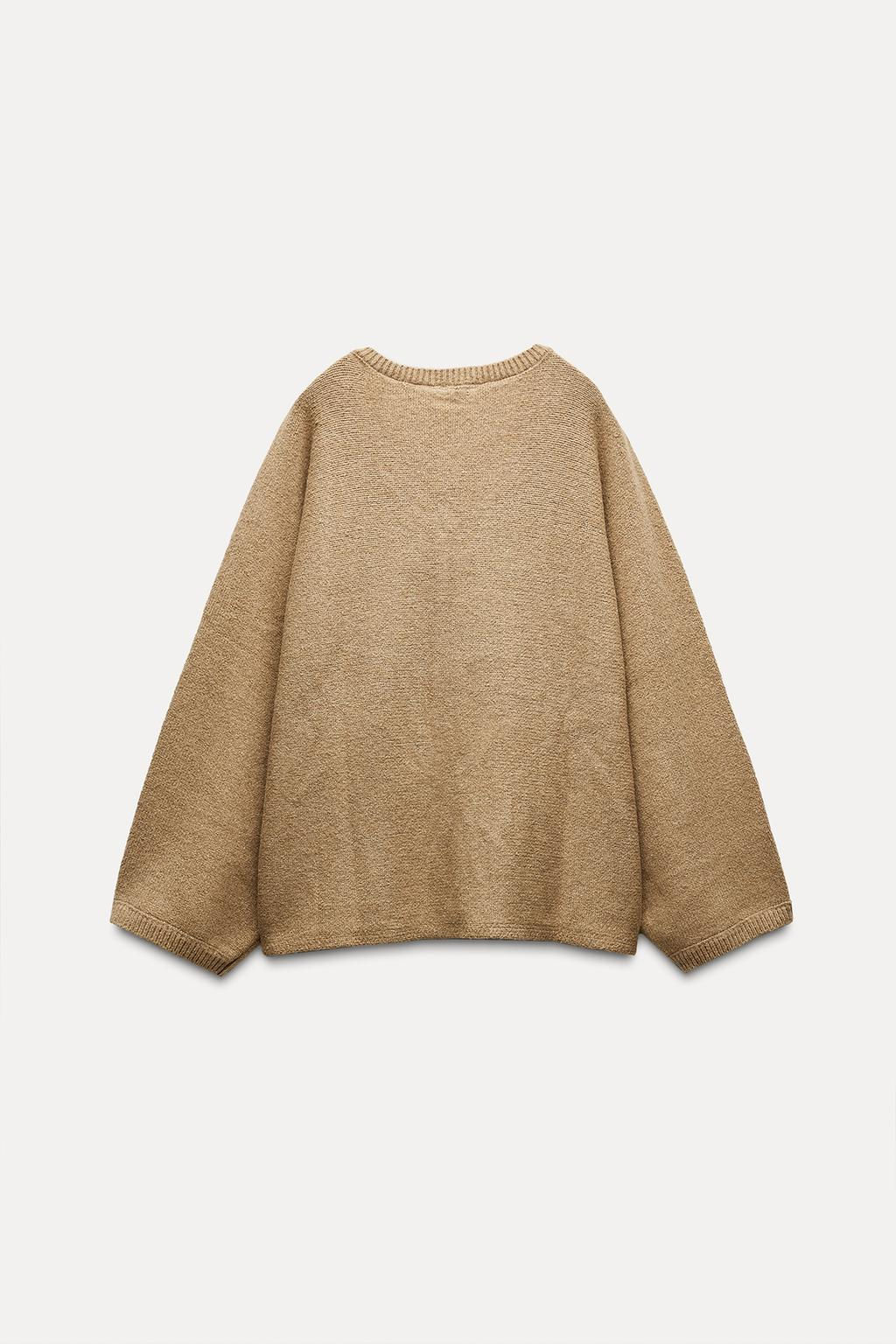 GOLD APPLIQUE KNIT SWEATER - Zara фото 5