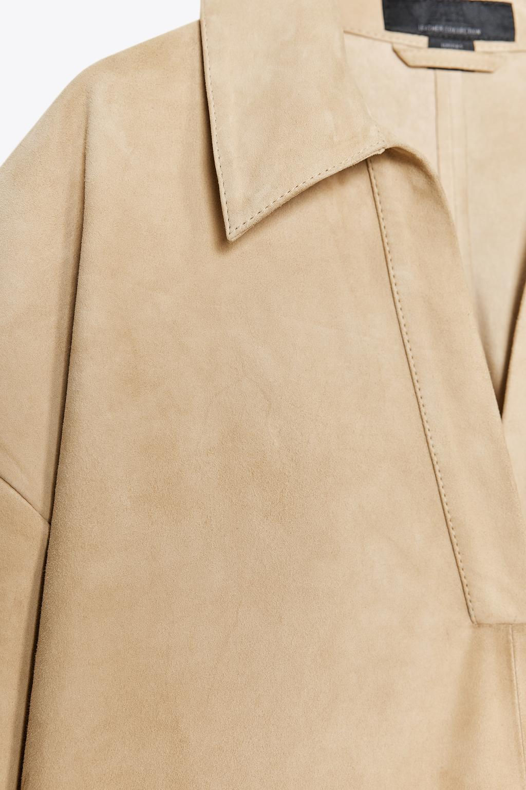 SUEDE LEATHER DRESS ZW COLLECTION LIMITED EDITION - Zara фото 7