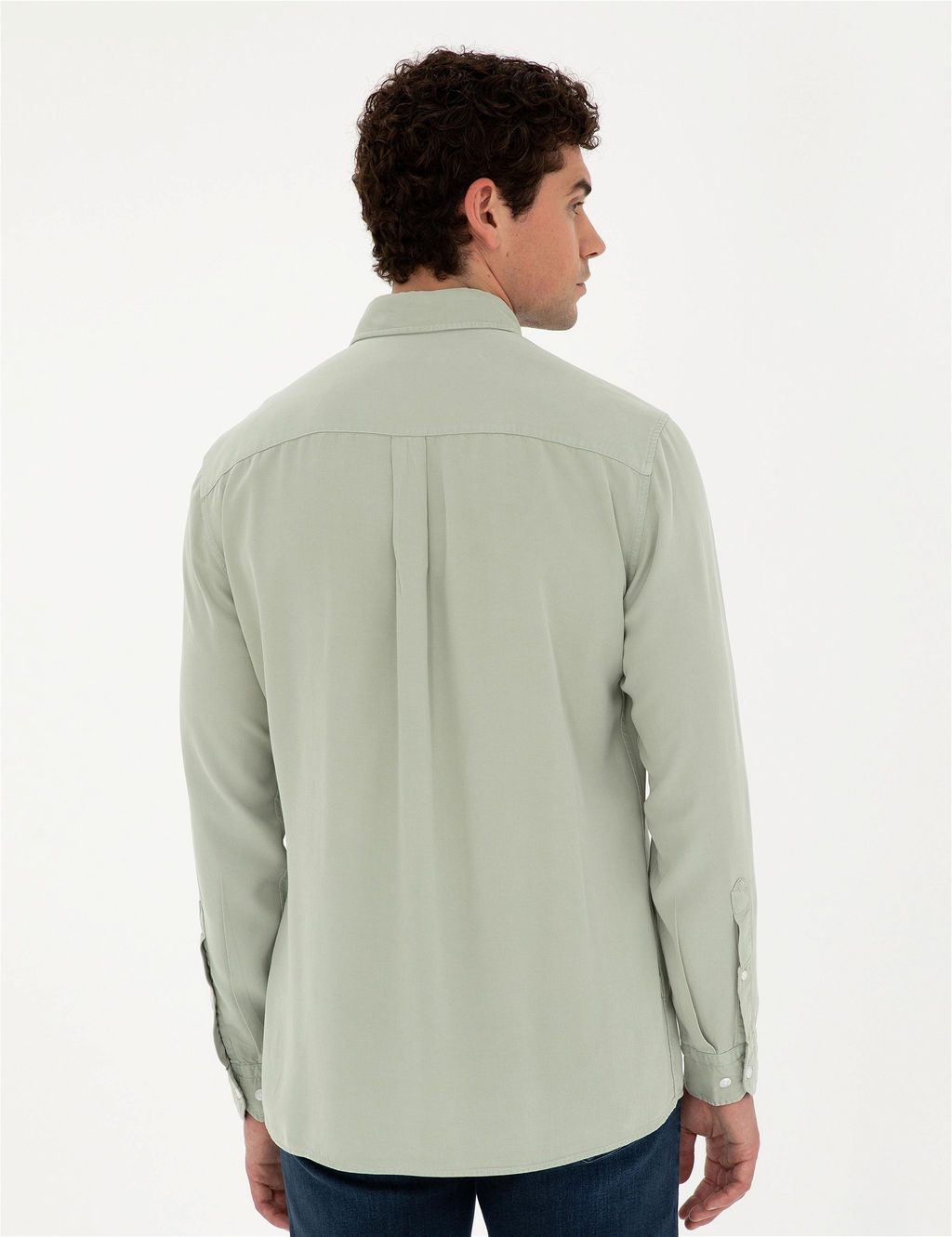 Ye_il Regular Fit Uzun Kollu G_mlek - Pierre cardin фото 5