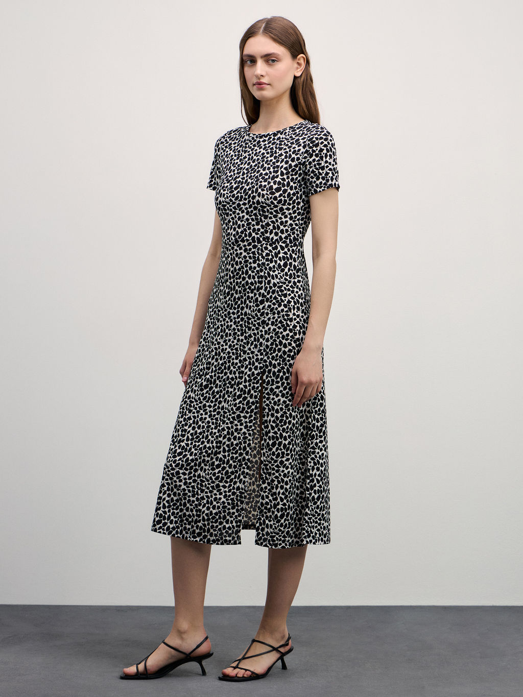 Платье миди с разрезом / Zarina  фото 2