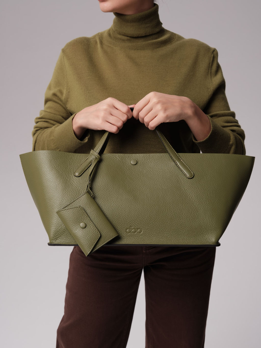 Женская кожаная сумка Dari DBR 31136 зеленая водоросль  фото 5