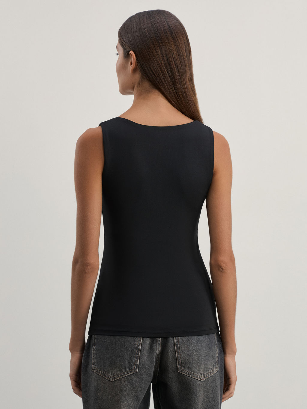 Базовый топ с широкими бретелями W_LUCKY2-50 / Zarina  фото 5