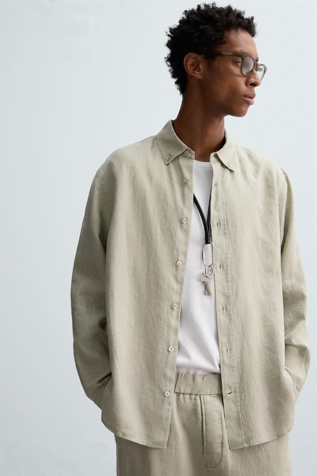 100% LINEN SHIRT - Zara фото 30