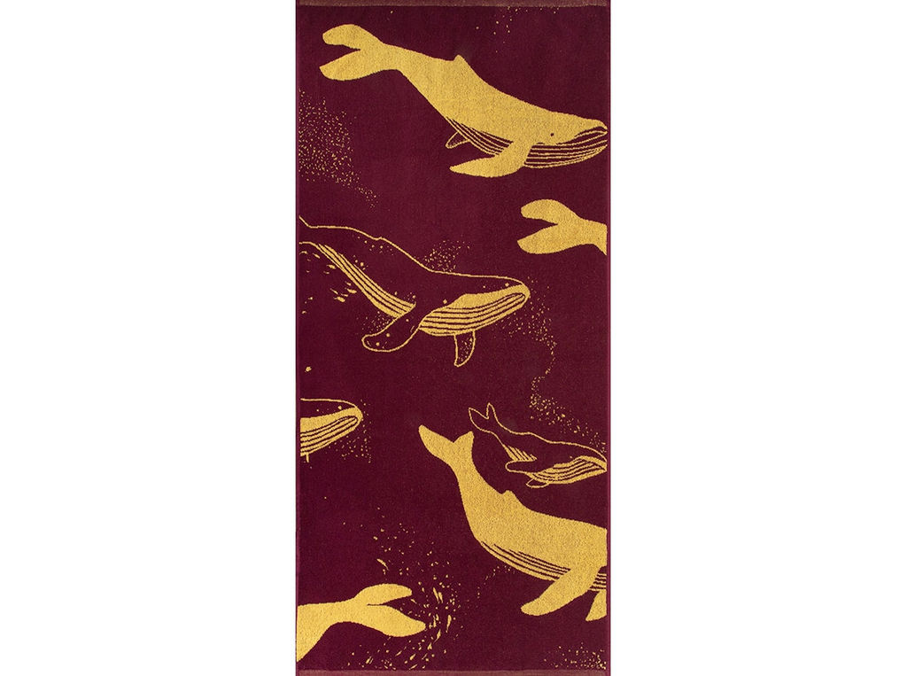 Полотенце махровое 6с102.413ж1 Киты(кр.дерево1) 81х160см