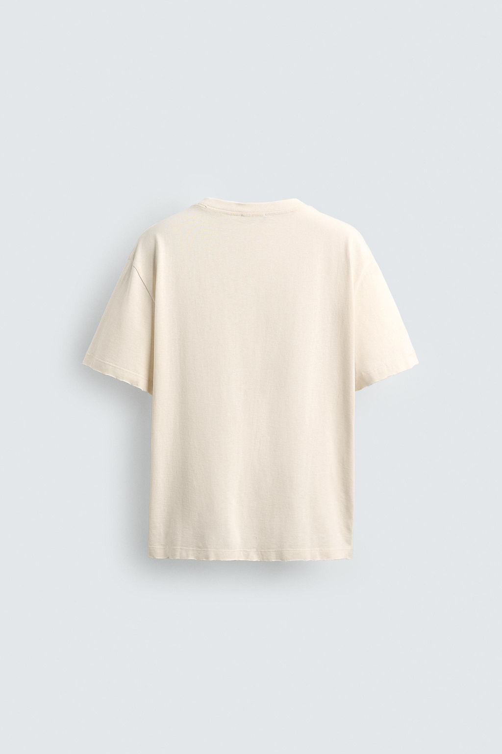 CAMISETA LAVADA GR?FICOS / Blanco roto - Zara фото 8