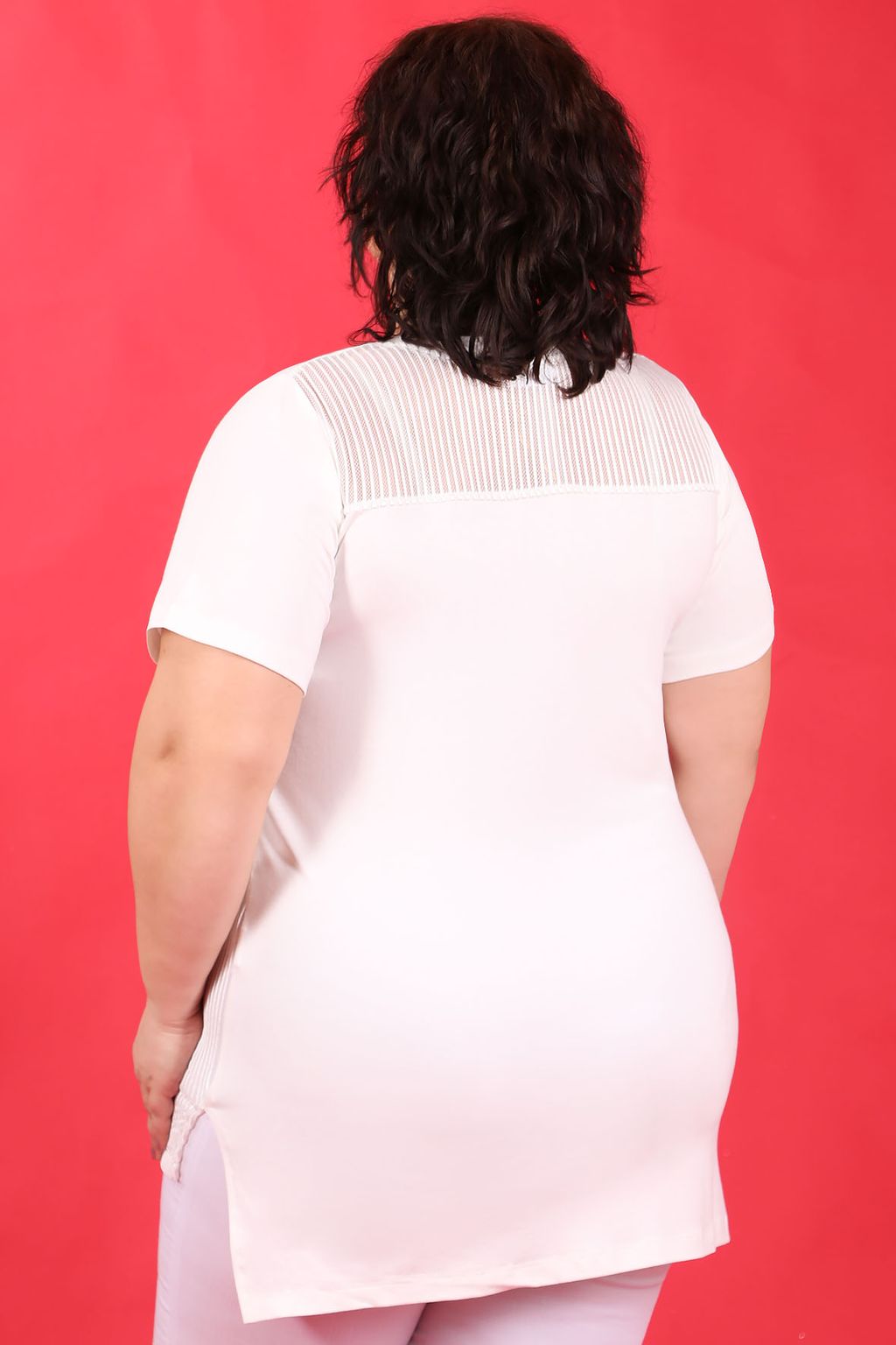 Футболка-туника женская производства Турция - Almond фото 2