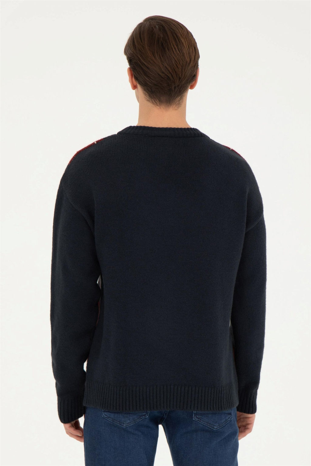 Мужской темно-синий свитер Неожиданная скидка в корзине - U.s. polo assn фото 5