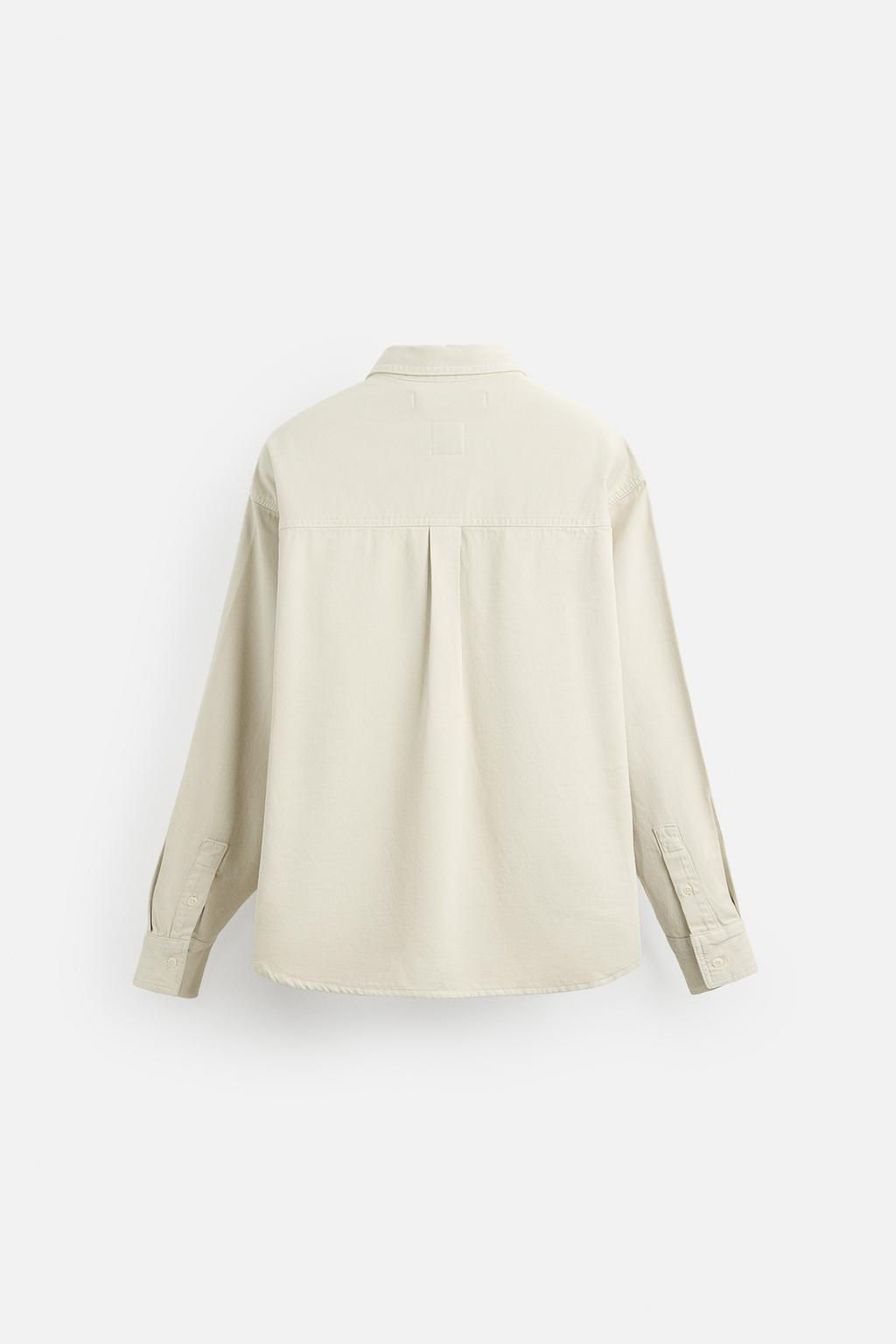 DENIM SHIRT WITH POCKET - Zara фото 8
