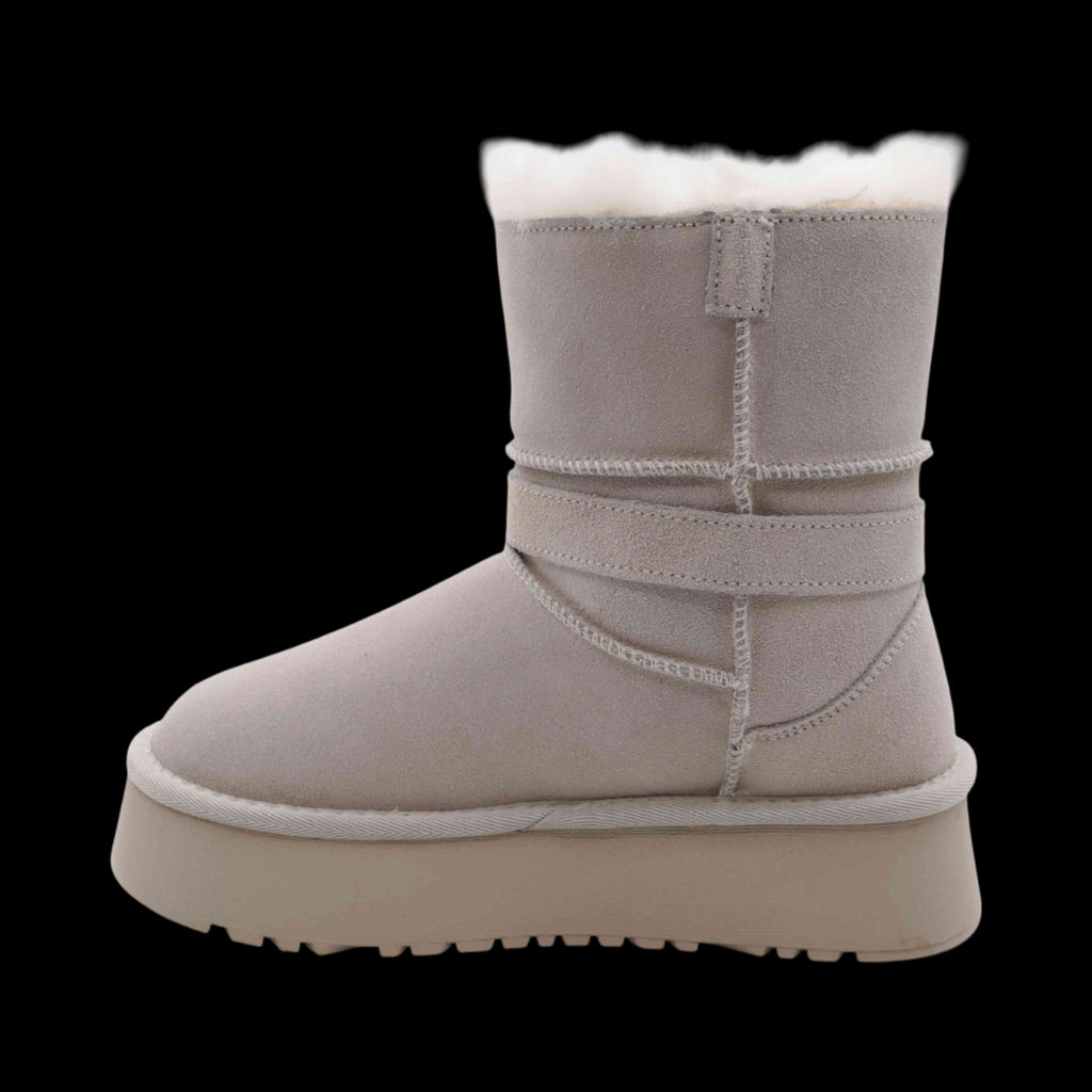 Сапоги из натуральной кожи 803-3 бежевые