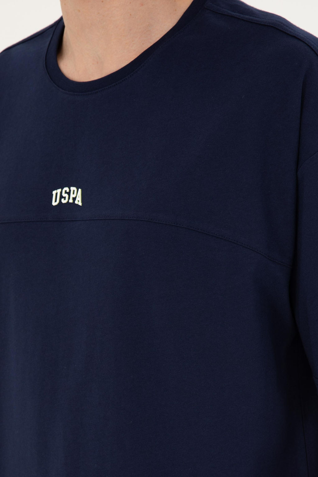 Футболка мужская U.S. Polo Assn темно-синяя хлопок  фото 7