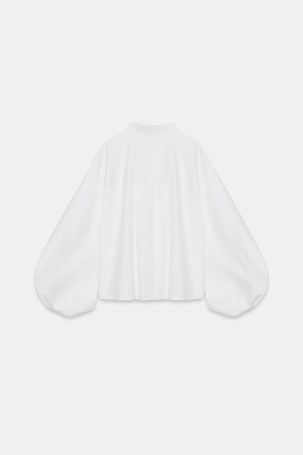 POPLIN PUFF SLEEVE SHIRT - Zara фото 10