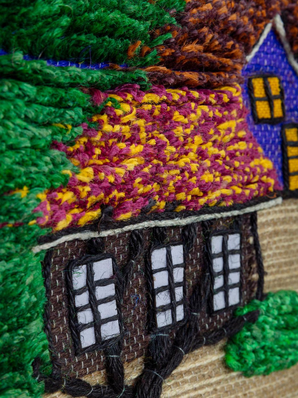 Гобелен (100*80) состав: джут, хлопок № Гб62 - Ганг фото 3