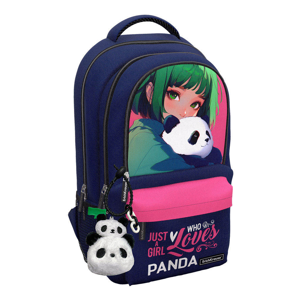Цена за 1 шт. Рюкзак ErichKrause ActiveLine Ergoback с тремя отделениями 22L Panda Hugs